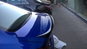 7 949 р. Спойлер на багажник АвтоКрат Hyundai Genesis DH седан рестайлинг (2014-2017) (Неокрашенный)  с доставкой в г. Керчь. Увеличить фотографию 6
