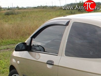 999 р. Комплект дефлекторов окон (ветровиков) 4 шт. (3 дв.) Russtal Hyundai Getz TB хэтчбэк 5 дв. дорестайлинг (2002-2005)  с доставкой в г. Керчь