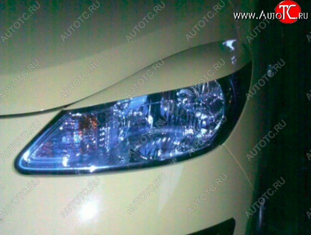 1 649 р. Реснички на фары CT Hyundai i10 PA дорестайлинг (2007-2011) (Неокрашенные)  с доставкой в г. Керчь