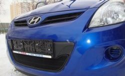 1 469 р. Сетка на бампер Russtal (черная) Hyundai i20 PB хэтчбэк дорестайлинг (2008-2012)  с доставкой в г. Керчь. Увеличить фотографию 4