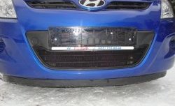 1 469 р. Сетка на бампер Russtal (черная) Hyundai i20 PB хэтчбэк дорестайлинг (2008-2012)  с доставкой в г. Керчь. Увеличить фотографию 6