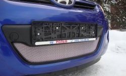 1 539 р. Сетка на бампер Russtal (хром) Hyundai i20 PB хэтчбэк дорестайлинг (2008-2012)  с доставкой в г. Керчь. Увеличить фотографию 2