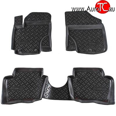 2 499 р. Комплект ковриков в салон Aileron 4 шт. (полиуретан)  Hyundai i20  PB (2008-2012) хэтчбэк дорестайлинг  с доставкой в г. Керчь
