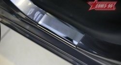 2 159 р. Накладки на внутренние пороги Souz-96 (без логотипа) Hyundai i20 PB хэтчбэк дорестайлинг (2008-2012)  с доставкой в г. Керчь. Увеличить фотографию 2