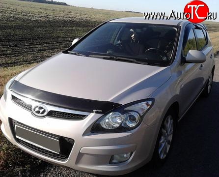 2 069 р. Дефлектор капота NovLine Hyundai I30 FD универсал дорестайлинг (2007-2010)  с доставкой в г. Керчь