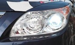 999 р. Реснички на фары CT v2 Hyundai I30 FD хэтчбек дорестайлинг (2007-2010) (Неокрашенные)  с доставкой в г. Керчь. Увеличить фотографию 2