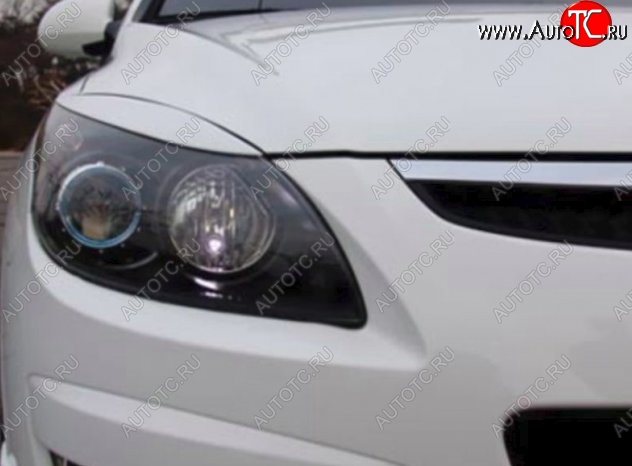 999 р. Реснички на фары CT v2 Hyundai I30 FD хэтчбек дорестайлинг (2007-2010) (Неокрашенные)  с доставкой в г. Керчь