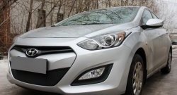 1 839 р. Сетка на бампер Russtal (черная) Hyundai I30 2 GD дорестайлинг, хэтчбэк 5 дв. (2011-2015)  с доставкой в г. Керчь. Увеличить фотографию 3
