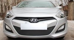 1 839 р. Сетка на бампер Russtal (черная) Hyundai I30 2 GD дорестайлинг, хэтчбэк 5 дв. (2011-2015)  с доставкой в г. Керчь. Увеличить фотографию 6