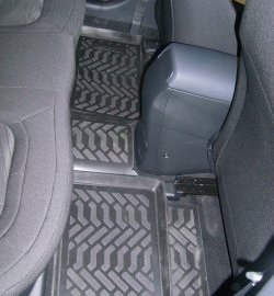 1 699 р. Коврики в салон Aileron 4 шт. (полиуретан) Hyundai I30 2 GD дорестайлинг, хэтчбэк 5 дв. (2011-2015)  с доставкой в г. Керчь. Увеличить фотографию 2