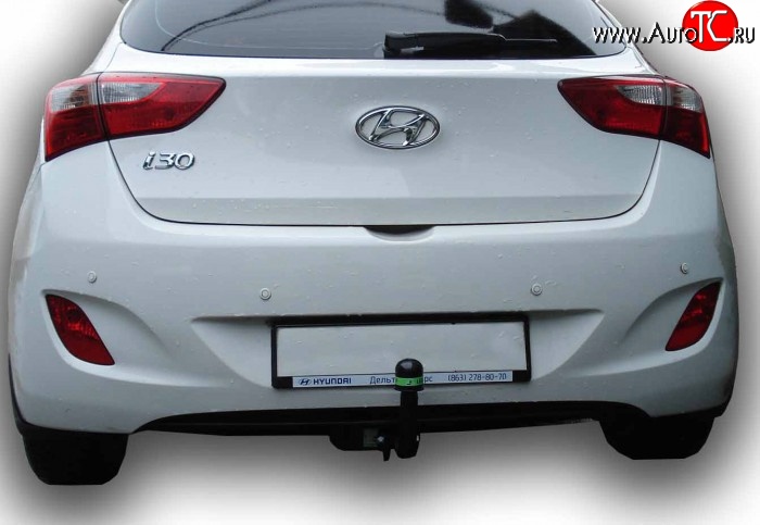 7 499 р. Фаркоп Лидер Плюс Hyundai I30 2 GD дорестайлинг, хэтчбэк 5 дв. (2011-2015) (Без электропакета)  с доставкой в г. Керчь
