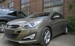 2 099 р. Сетка на бампер Russtal (черная) Hyundai I40 1 VF рестайлинг седан (2015-2019)  с доставкой в г. Керчь. Увеличить фотографию 2