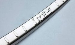 4 749 р. Защитная накладка на задний бампер СТ Hyundai IX25 GS дорестайлинг (2014-2017)  с доставкой в г. Керчь. Увеличить фотографию 2