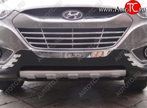 17 299 р. Накладка на передний бампер CT v2 Hyundai IX35 LM рестайлинг (2013-2018) (Неокрашенная)  с доставкой в г. Керчь