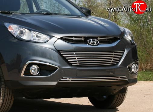 4 139 р. Декоративная вставка воздухозаборника нижнего Souz-96 Hyundai IX35 LM дорестайлинг (2009-2013)  с доставкой в г. Керчь