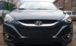 2 089 р. Сетка на бампер Russtal (черная) Hyundai IX35 LM дорестайлинг (2009-2013)  с доставкой в г. Керчь. Увеличить фотографию 3