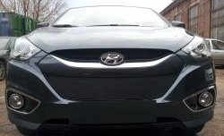 2 089 р. Сетка на бампер Russtal (черная) Hyundai IX35 LM дорестайлинг (2009-2013)  с доставкой в г. Керчь. Увеличить фотографию 4