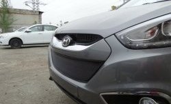 2 089 р. Сетка на бампер Russtal (черная) Hyundai IX35 LM дорестайлинг (2009-2013)  с доставкой в г. Керчь. Увеличить фотографию 10