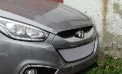 2 199 р. Сетка на бампер Russtal (хром) Hyundai IX35 LM дорестайлинг (2009-2013)  с доставкой в г. Керчь. Увеличить фотографию 8