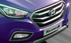 6 849 р. Накладка на решетку радиатора СТ Hyundai Tucson TL дорестайлинг (2015-2018)  с доставкой в г. Керчь. Увеличить фотографию 2