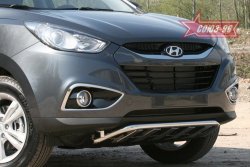 17 369 р. Защита переднего бампера с профилем Souz-96 (d42) Hyundai IX35 LM рестайлинг (2013-2018)  с доставкой в г. Керчь. Увеличить фотографию 2