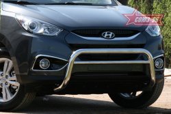 12 914 р. Защита переднего бампера Souz-96 (d60) Hyundai IX35 LM дорестайлинг (2009-2013)  с доставкой в г. Керчь. Увеличить фотографию 2
