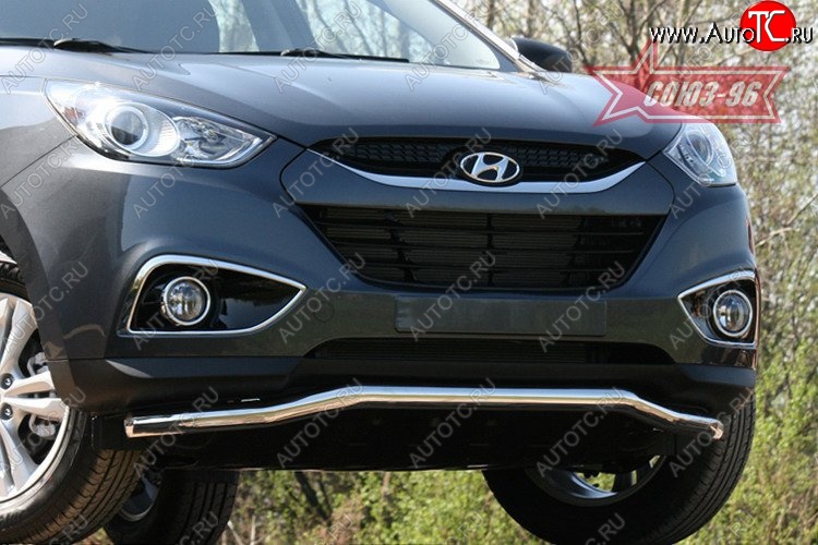 1 052 р. Защита переднего бампера одинарная Souz-96 (d60) Hyundai IX35 LM рестайлинг (2013-2018)  с доставкой в г. Керчь