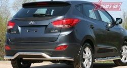 9 719 р. Защита заднего бампера Souz-96 (d60) Hyundai IX35 LM рестайлинг (2013-2018)  с доставкой в г. Керчь. Увеличить фотографию 3