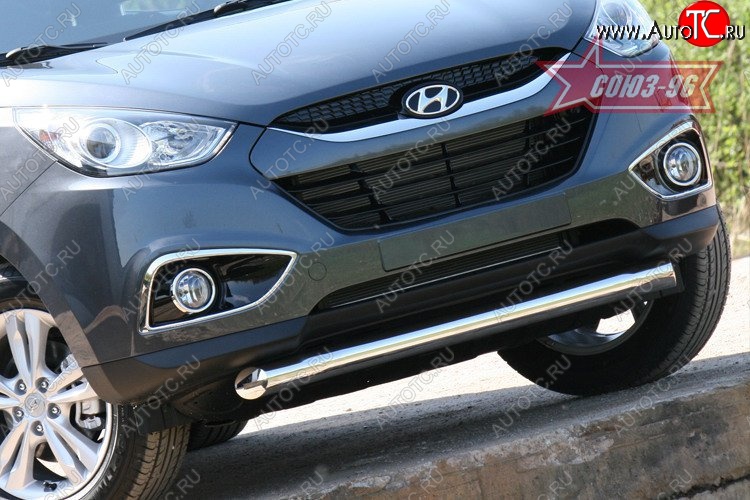 12 914 р. Защита переднего бампера одинарная Souz-96 (d76) Hyundai IX35 LM рестайлинг (2013-2018)  с доставкой в г. Керчь