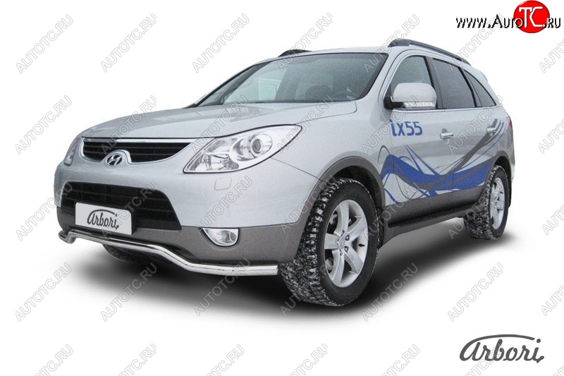 13 769 р. Защита переднего бампера Arbori (волна, нержавейка, 1 труба d57 mm). Hyundai IX55 EN (2006-2013)  с доставкой в г. Керчь