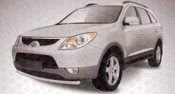 Одинарная защита переднего бампера из трубы диаметром 57 мм Slitkoff Hyundai IX55  EN (2006-2013)