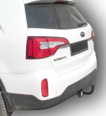 7 999 р. Фаркоп Лидер Плюс (до 1300 кг)  Hyundai Santa Fe  DM (2012-2019) дорестайлинг, рестайлинг (Без электропакета)  с доставкой в г. Керчь. Увеличить фотографию 2