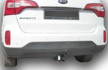 7 999 р. Фаркоп Лидер Плюс (до 1300 кг)  Hyundai Santa Fe  DM (2012-2019) дорестайлинг, рестайлинг (Без электропакета)  с доставкой в г. Керчь. Увеличить фотографию 3