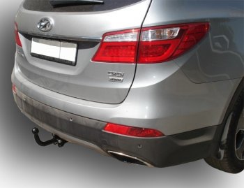 7 999 р. Фаркоп Лидер Плюс (до 1300 кг)  Hyundai Santa Fe  DM (2012-2019) дорестайлинг, рестайлинг (Без электропакета)  с доставкой в г. Керчь. Увеличить фотографию 4