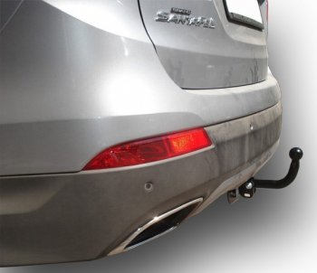 7 999 р. Фаркоп Лидер Плюс (до 1300 кг)  Hyundai Santa Fe  DM (2012-2019) дорестайлинг, рестайлинг (Без электропакета)  с доставкой в г. Керчь. Увеличить фотографию 5