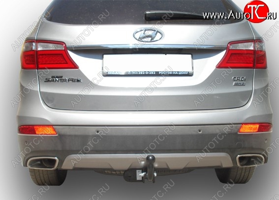 7 999 р. Фаркоп Лидер Плюс (до 1300 кг)  Hyundai Santa Fe  DM (2012-2019) дорестайлинг, рестайлинг (Без электропакета)  с доставкой в г. Керчь