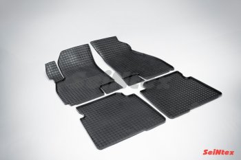 Износостойкие резиновые коврики в салон Сетка Seintex Hyundai Santa Fe ( SM,  CM) (2000-2012) дорестайлинг, рестайлинг