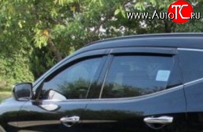 999 р. Комплект дефлекторов окон (ветровиков) 4 шт. Russtal Hyundai Santa Fe DM дорестайлинг (2012-2016)  с доставкой в г. Керчь