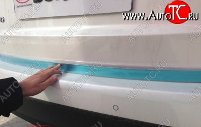 4 749 р. Нижняя накладка на крышку багажника СТ Hyundai Santa Fe DM дорестайлинг (2012-2016)  с доставкой в г. Керчь