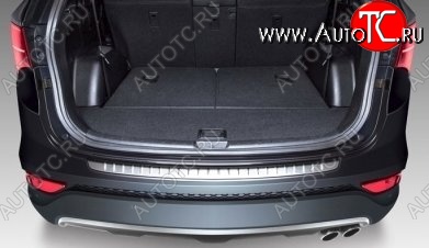 5 349 р. Защитная накладка на задний бампер СТ Hyundai Santa Fe DM дорестайлинг (2012-2016)  с доставкой в г. Керчь