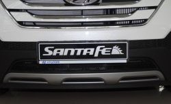 1 469 р. Сетка на бампер Russtal (черная) Hyundai Santa Fe DM дорестайлинг (2012-2016)  с доставкой в г. Керчь. Увеличить фотографию 3