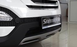 1 469 р. Сетка на бампер Russtal (черная) Hyundai Santa Fe DM дорестайлинг (2012-2016)  с доставкой в г. Керчь. Увеличить фотографию 4
