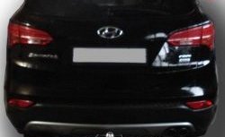 9 749 р. Фаркоп Лидер Плюс (с нерж. пластиной)  Hyundai Santa Fe  DM (2012-2016) дорестайлинг (Без электропакета)  с доставкой в г. Керчь. Увеличить фотографию 4