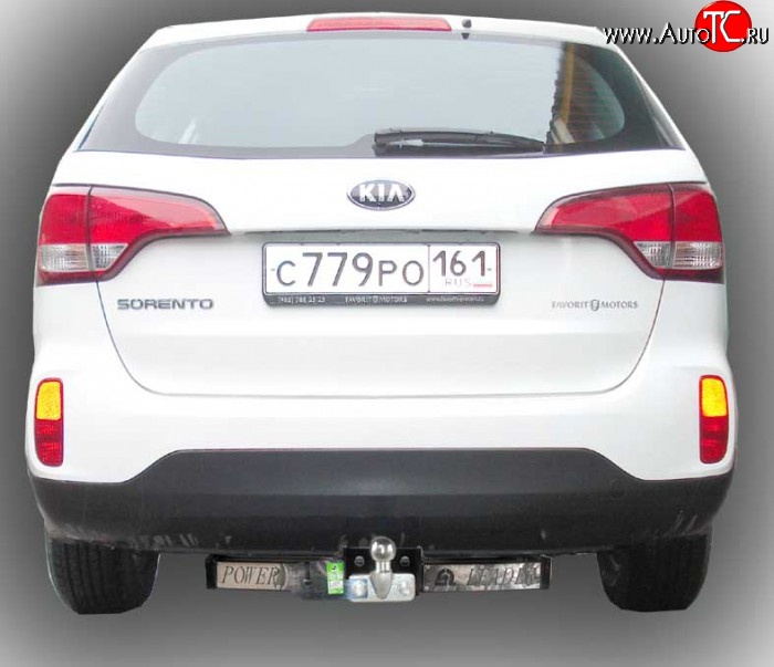 9 749 р. Фаркоп Лидер Плюс (с нерж. пластиной)  Hyundai Santa Fe  DM (2012-2016) дорестайлинг (Без электропакета)  с доставкой в г. Керчь