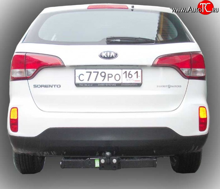 7 999 р. Фаркоп Лидер Плюс  Hyundai Santa Fe  DM (2012-2016) дорестайлинг (Без электропакета)  с доставкой в г. Керчь