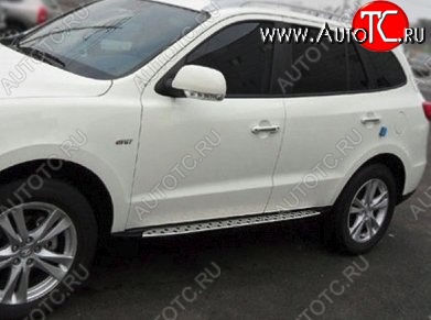19 449 р. Пороги BMW Style Hyundai Santa Fe CM дорестайлинг (2006-2009)  с доставкой в г. Керчь