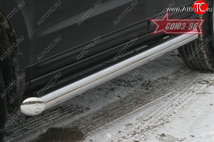 16 019 р. Защита порогов Souz-96 (d76) Hyundai Santa Fe CM дорестайлинг (2006-2009)  с доставкой в г. Керчь