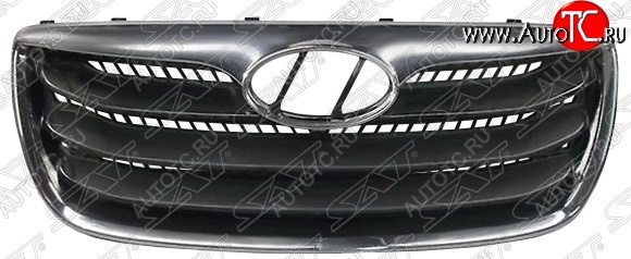 5 899 р. Решётка радиатора SAT  Hyundai Santa Fe  CM (2009-2012) рестайлинг (Неокрашенная)  с доставкой в г. Керчь