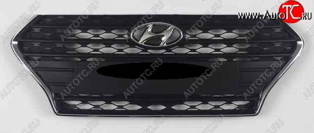 18 499 р. Решётка радиатора Стандарт Hyundai Solaris HCR седан дорестайлинг (2017-2020)  с доставкой в г. Керчь