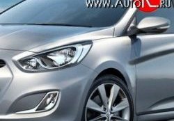 4 299 р. Переднее левое крыло Стандартное Hyundai Solaris RBr хэтчбэк дорестайлинг (2010-2014) (Окрашенное)  с доставкой в г. Керчь. Увеличить фотографию 2